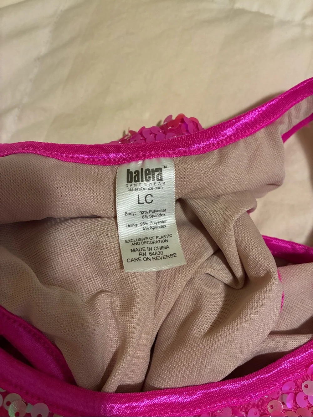 Balera Hot Pink Sequin Tank Top